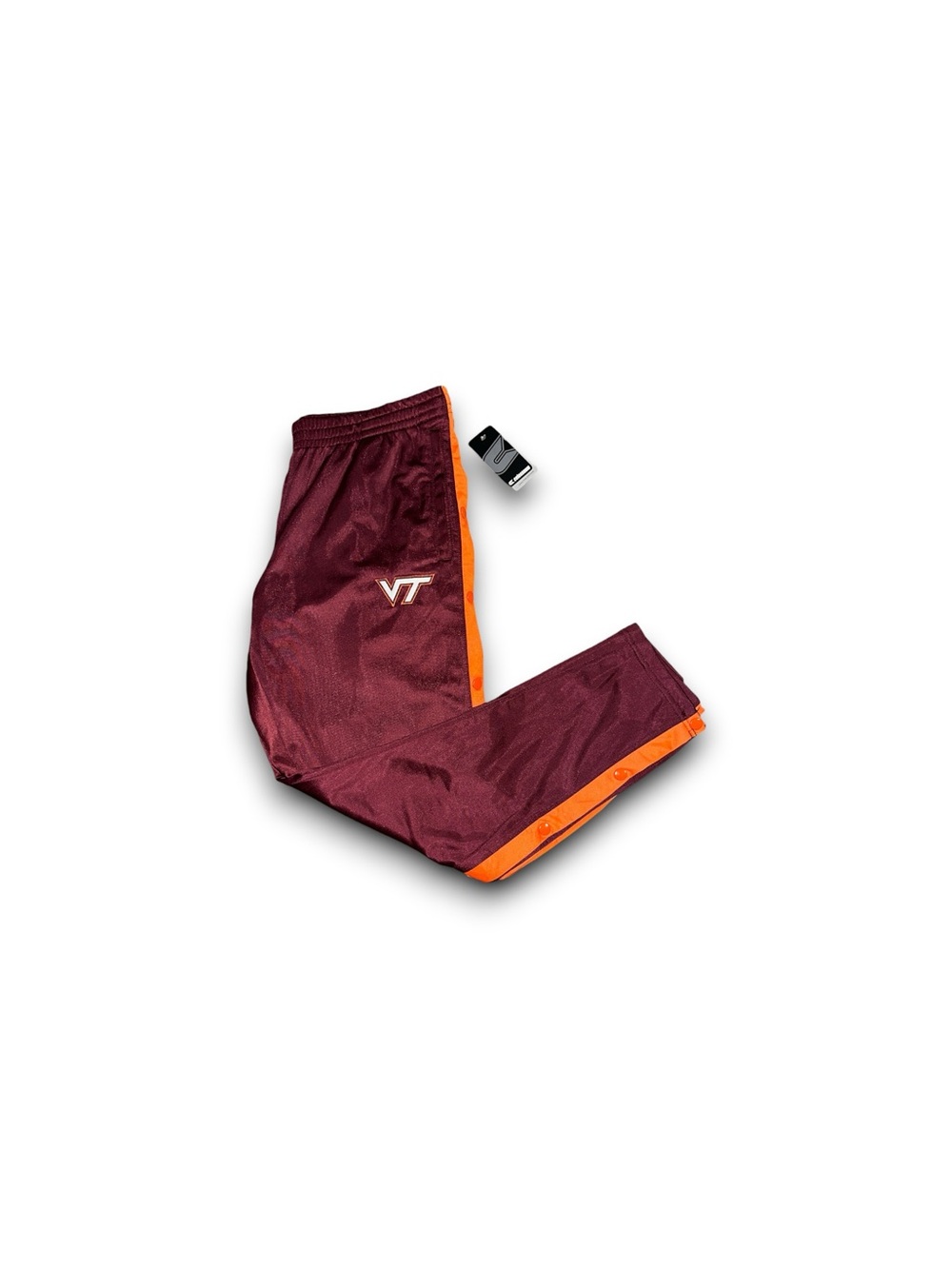 Vintage Virginia Tech NCAA colosseum striped track pants maroon men’s large